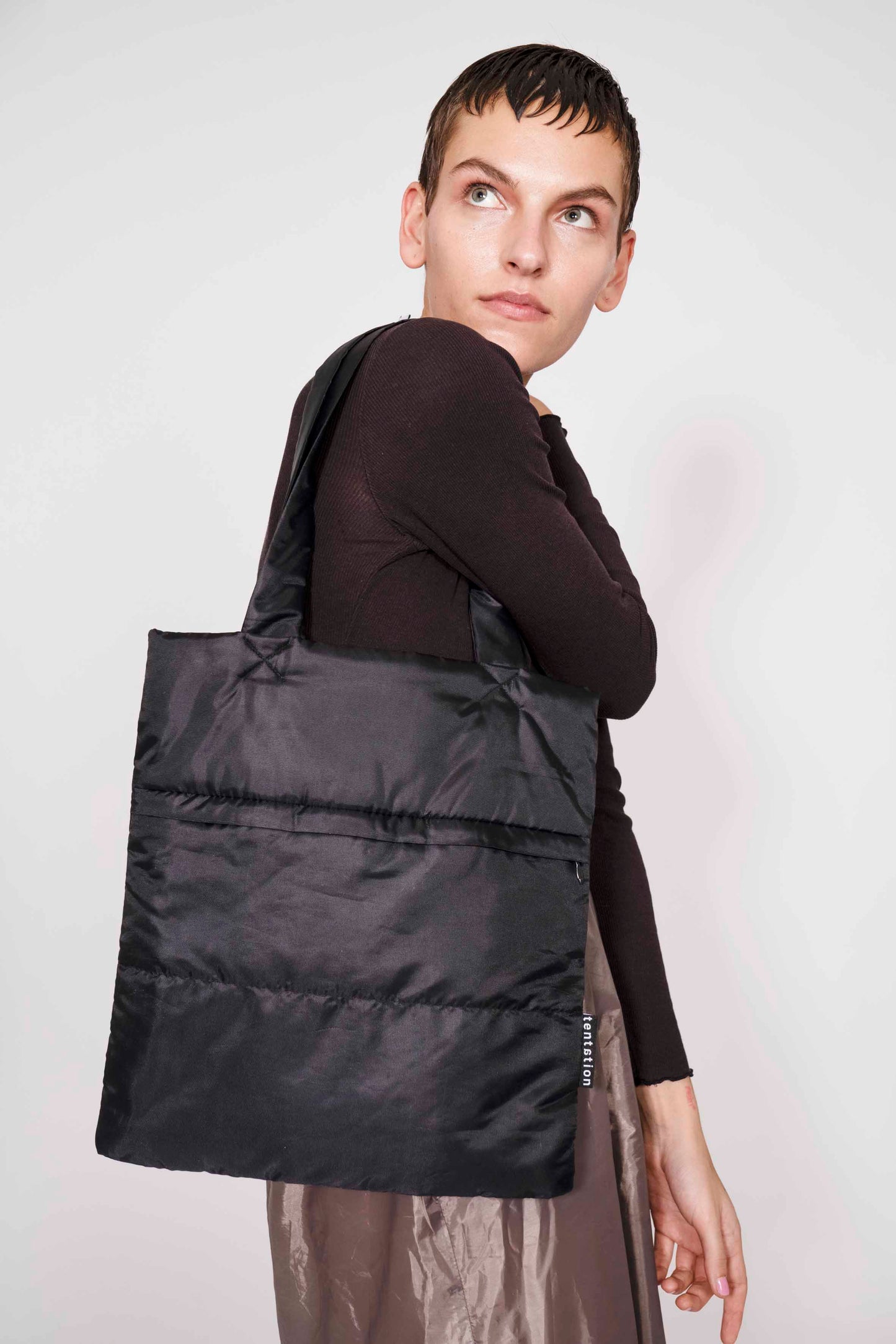 fluffy puffy tote bag