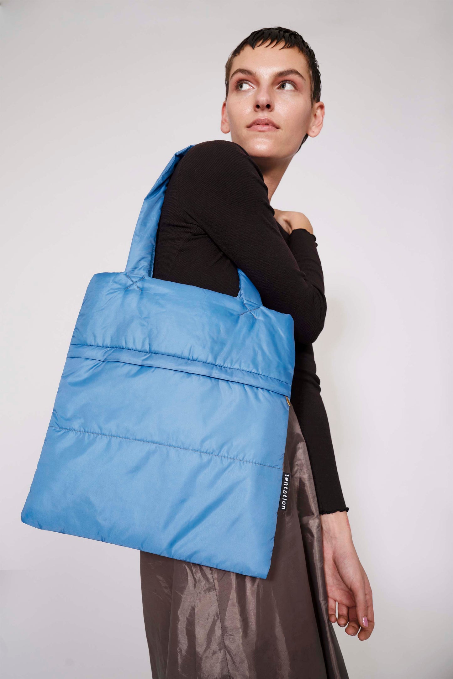 fluffy puffy tote bag