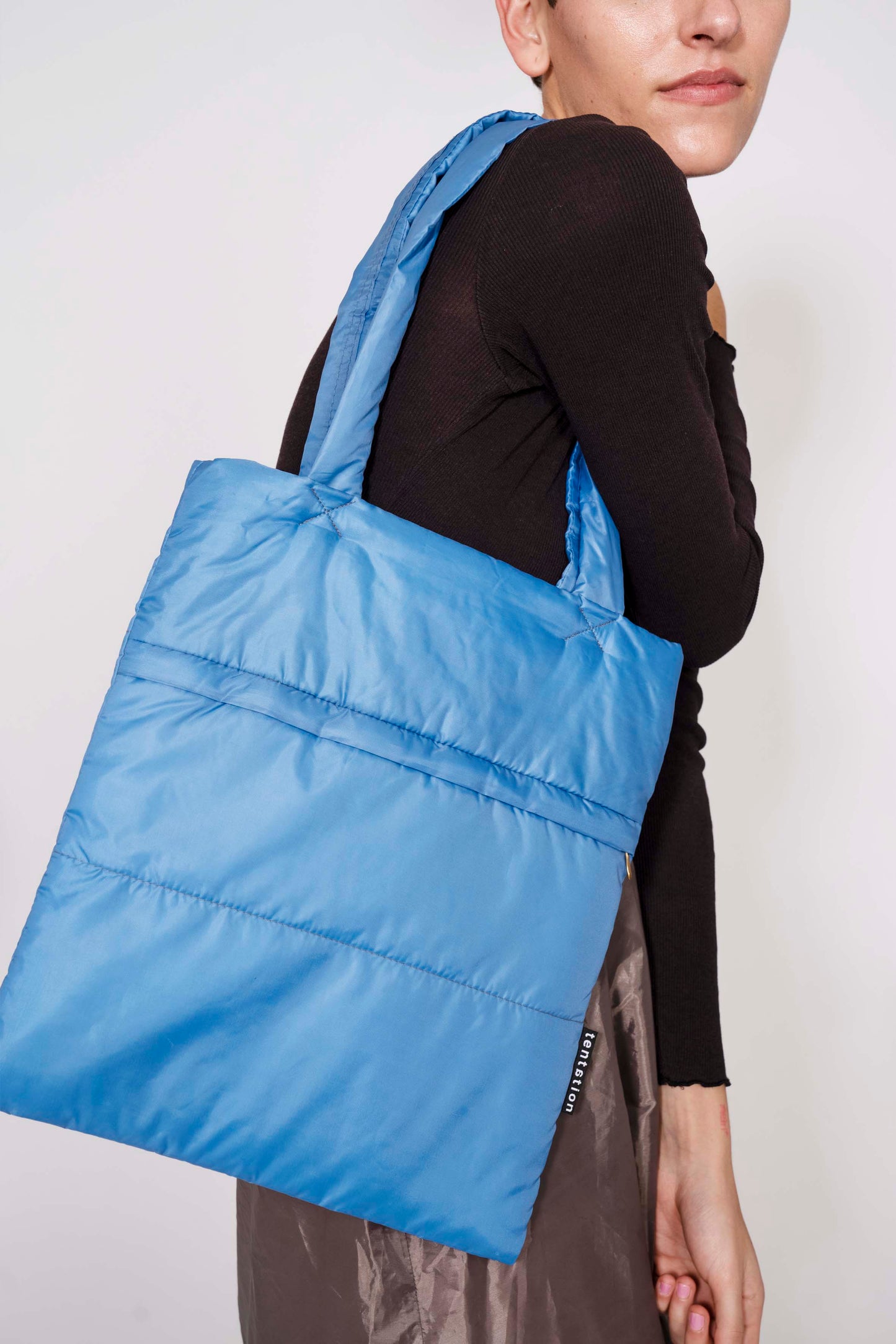 fluffy puffy tote bag