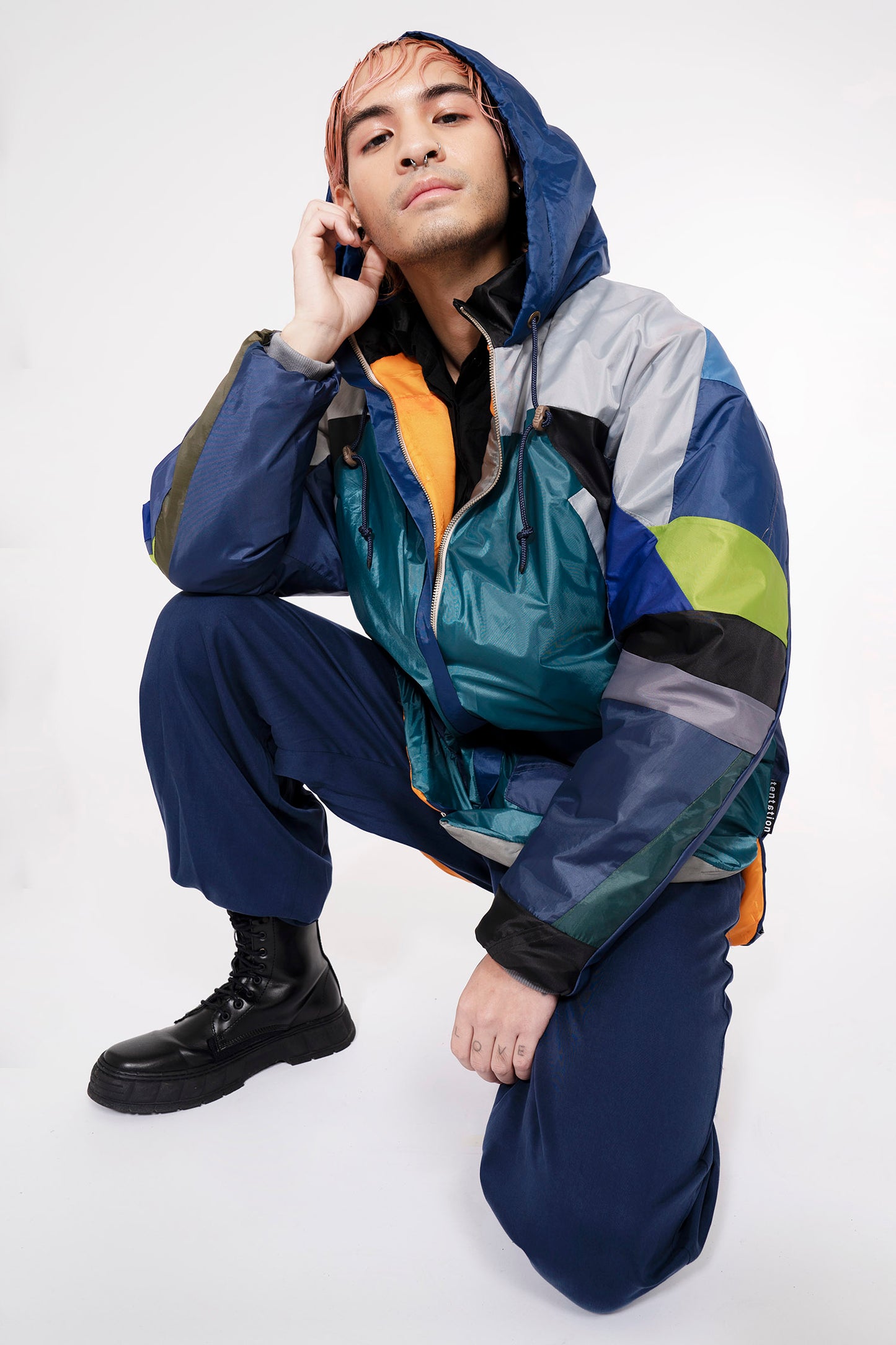 tentation UNISEX PUFFY PARKA CHAOTIC PATCH